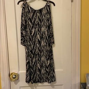 Never worn black and white dress